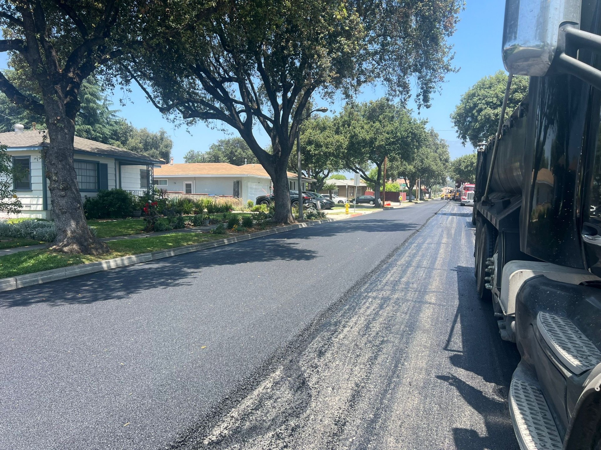 Tree-lined street overlay · Long Beach