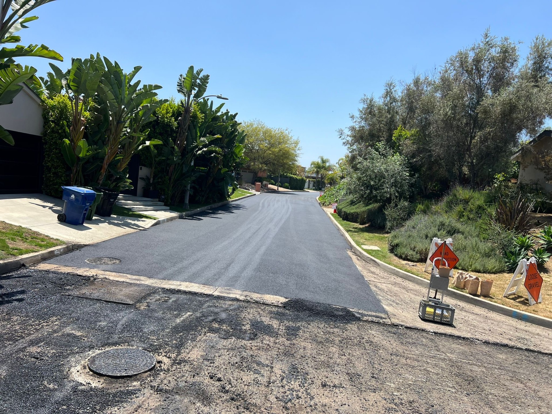 Private drive repave · Hollywood Hills