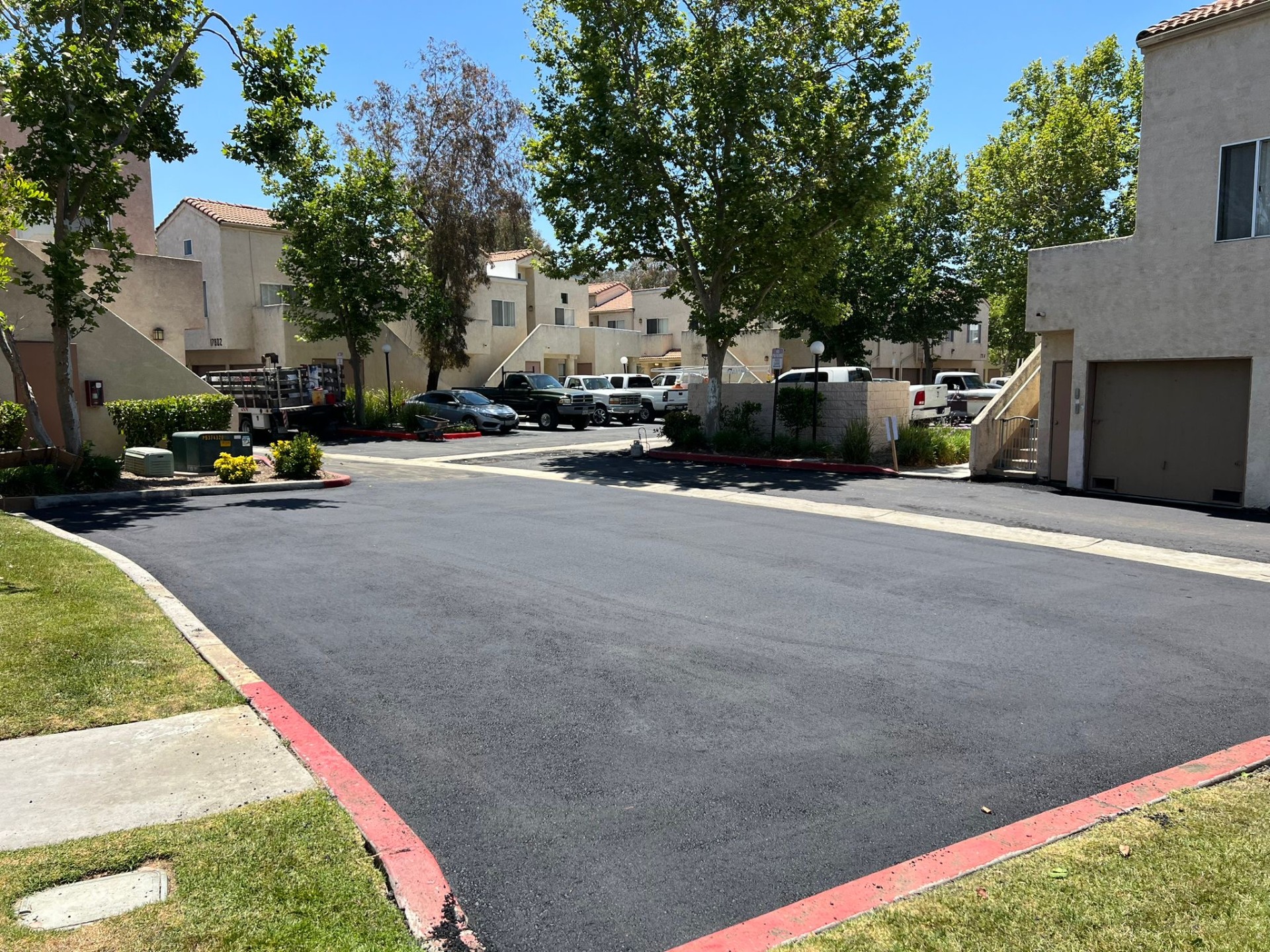 Finished community driveway · HOA project
