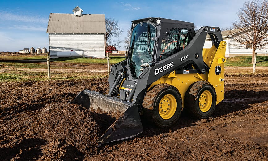 Skid-steer grading pass