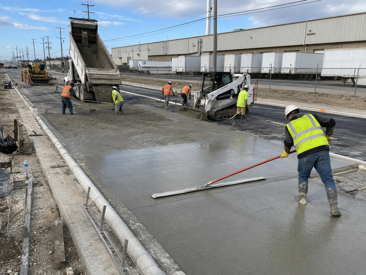 Industrial Concrete Roadway