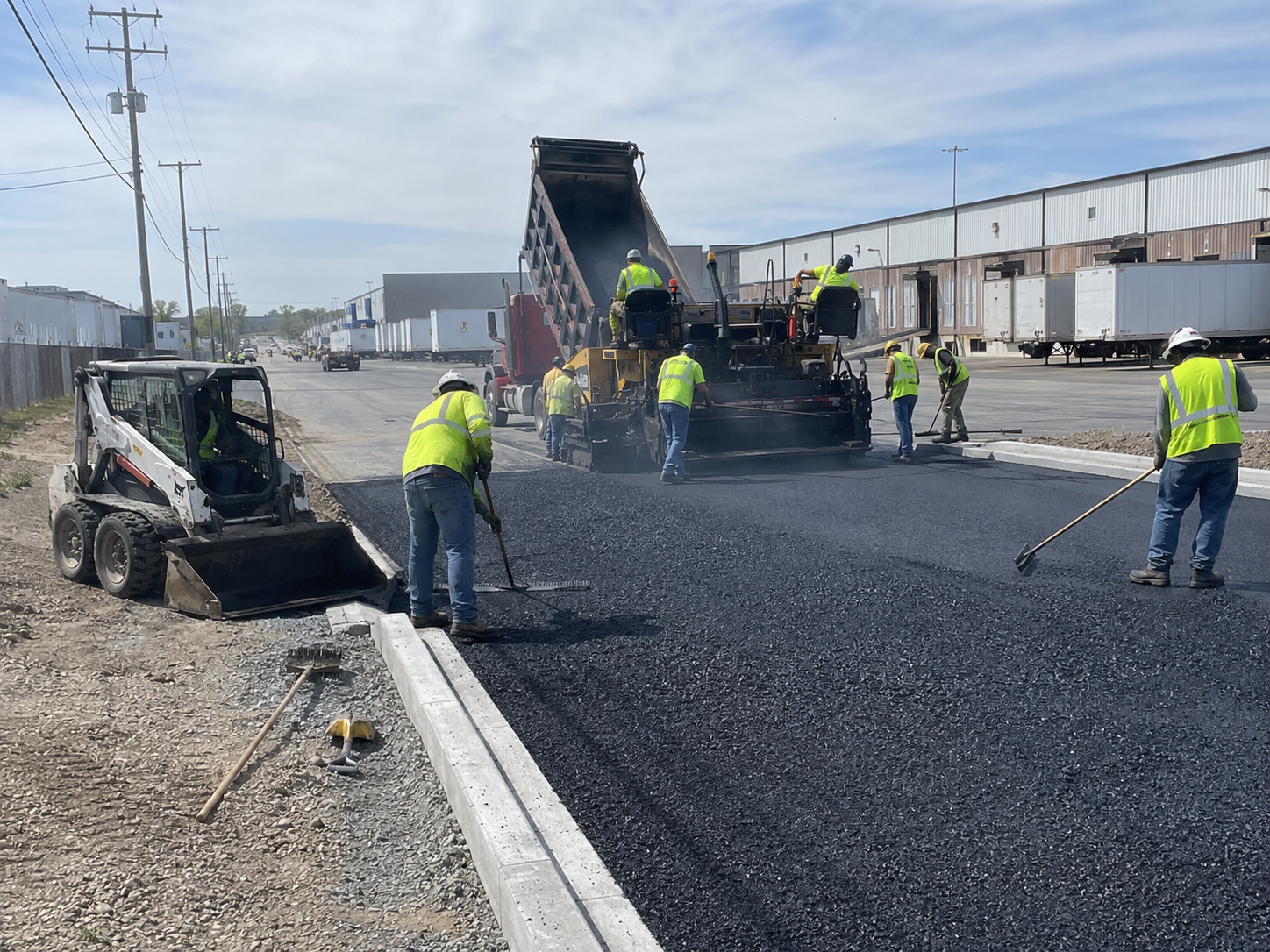 Warehouse Access Paving